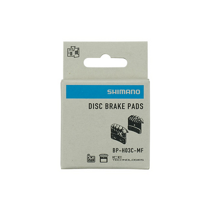 Pastillas de freno SHIMANO H03C-MF metálicas ventiladas – Saint / Zee / XT M8020