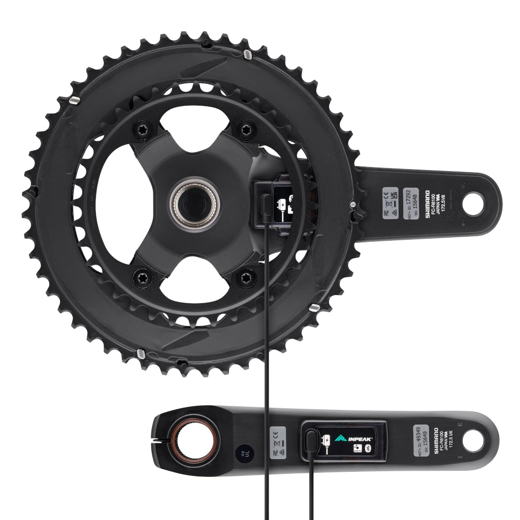Pedalier con potenciómetro INPEAK POWERCRANK-E TWIN2 LR Shimano Ultegra R8100