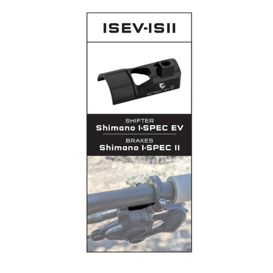 Adaptador de montaje WOLF TOOTH ShiftMount ISEV-ISII Shimano I-SPEC EV Shifter > Shimano I-SPEC II Brake
