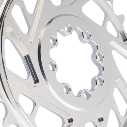 Plato Mono BURGTEC THICK THIN 12V BOOST Direct Mount 8 Tornillos T-Type Narrow Wide Offset 3mm Plata