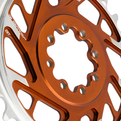Plato Mono BURGTEC THICK THIN 12V BOOST Direct Mount 8 Tornillos T-Type Narrow Wide Offset 3mm Bronce