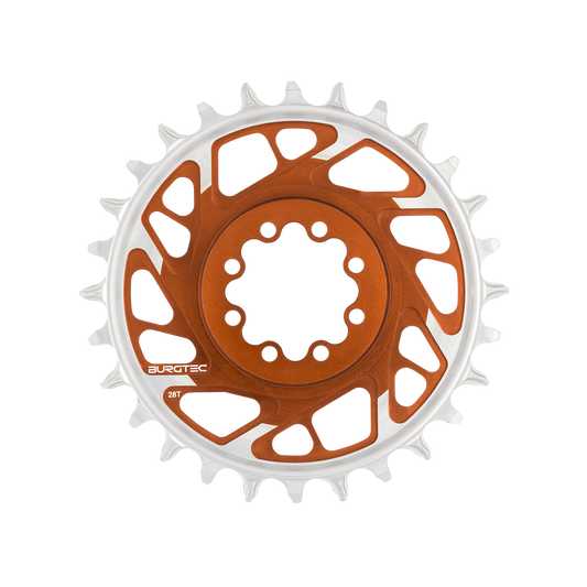 Mono plato BURGTEC THICK THIN 12V BOOST Direct Mount 8 Tornillos Tipo T Narrow Wide Offset 3mm Bronce