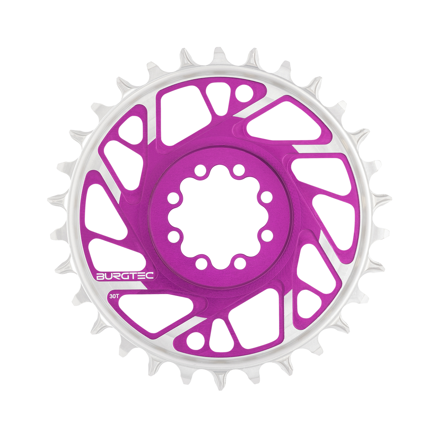 Plateau Mono BURGTEC THICK THIN 12V BOOST Direct Mount 8 Vis T-Type Narrow Wide Offset 3mm Violeta