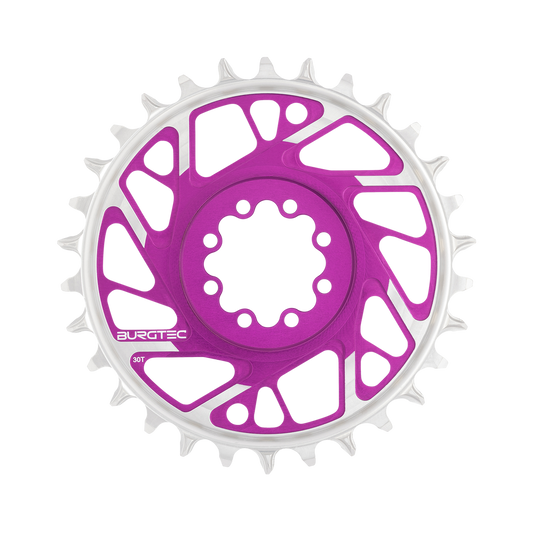 Plateau Mono BURGTEC THICK THIN 12V BOOST Direct Mount 8 Vis T-Type Narrow Wide Offset 3mm Violeta