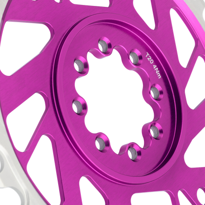 Plato Mono BURGTEC THICK THIN 12V BOOST Direct Mount 8 Tornillos T-Type Narrow Wide Offset 3mm Violeta