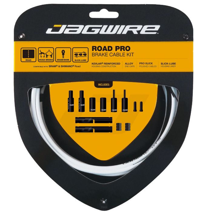 JAGWIRE ROAD PRO Kit de cable y latiguillo de freno Blanco