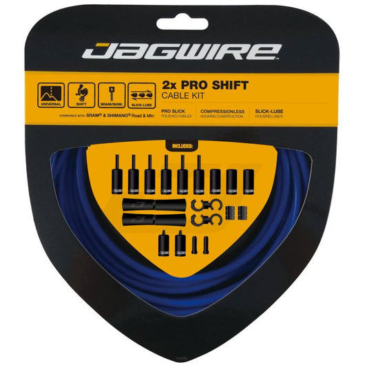 Kit Cables y Latiguillos Desviador JAGWIRE ROAD AND MOUNTAIN PRO Azul SID