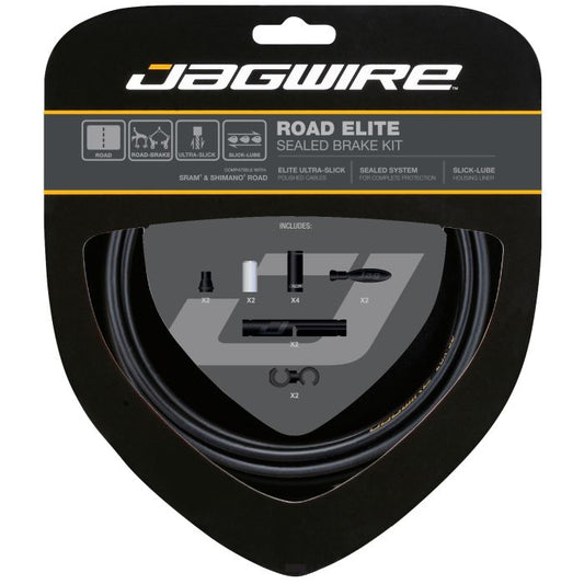 JAGWIRE ROAD ELITE SEALED Kit de cable y funda de freno Negro