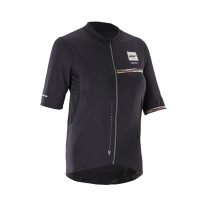 Maillot LEATT MTB ENDURANCE 5.0 CARGO Mujer Mangas Cortas Negro