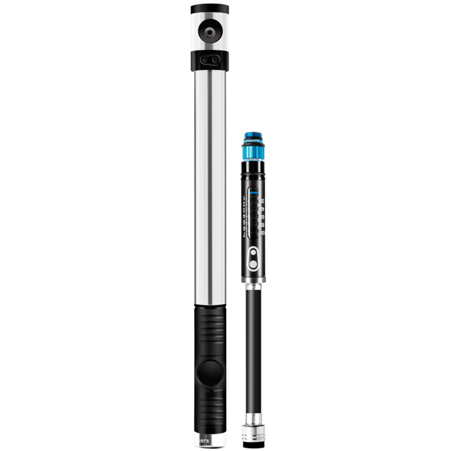 Bomba de mano CRANKBROTHERS KLIC HP con manómetro y latiguillo magnético