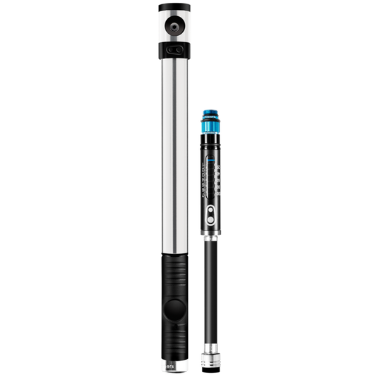 Bomba de mano CRANKBROTHERS KLIC HP con manómetro y latiguillo magnético