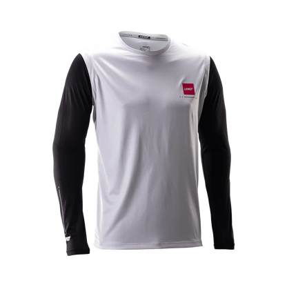 Maillot LEATT MTB GRAVITY 2.0 Mangas Largas Blanco/Negro