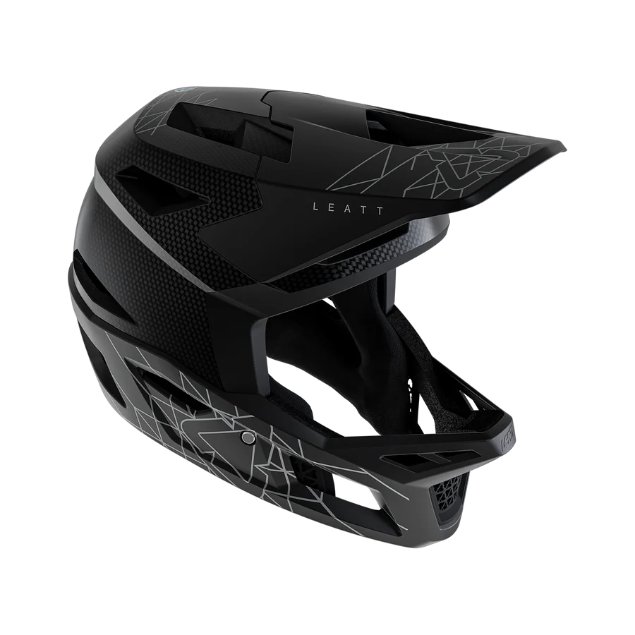 LEATT GRAVITY 6.0 CARBON STEALTH Casco MTB Negro/Gris