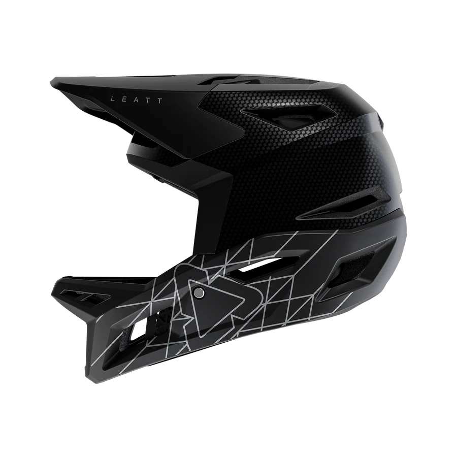 LEATT GRAVITY 6.0 CARBON STEALTH Casco MTB Negro/Gris