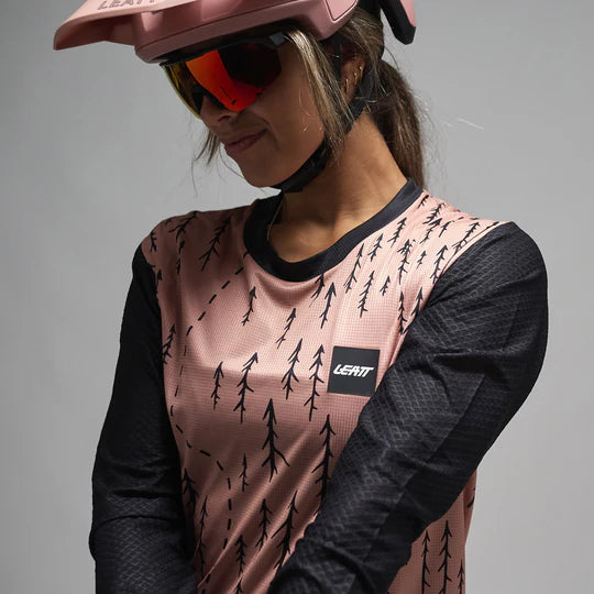 Maillot Mujer LEATT MTB TRAIL 3.0 Manga Larga Rosa