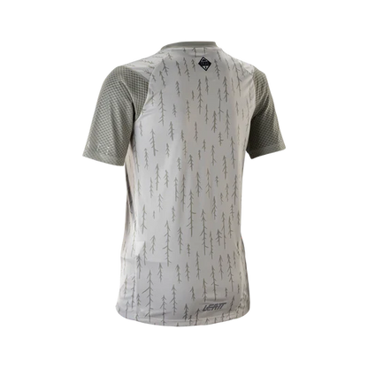 Maillot LEATT MTB TRAIL 3.0 Mujer Manga Corta Gris/Blanco