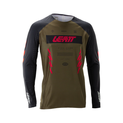Maillot LEATT MTB GRAVITY 5.0 Mangas Largas Marrón