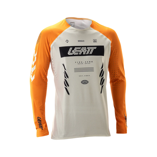 Maillot manga larga LEATT MTB GRAVITY 5.0 Blanco/Naranja