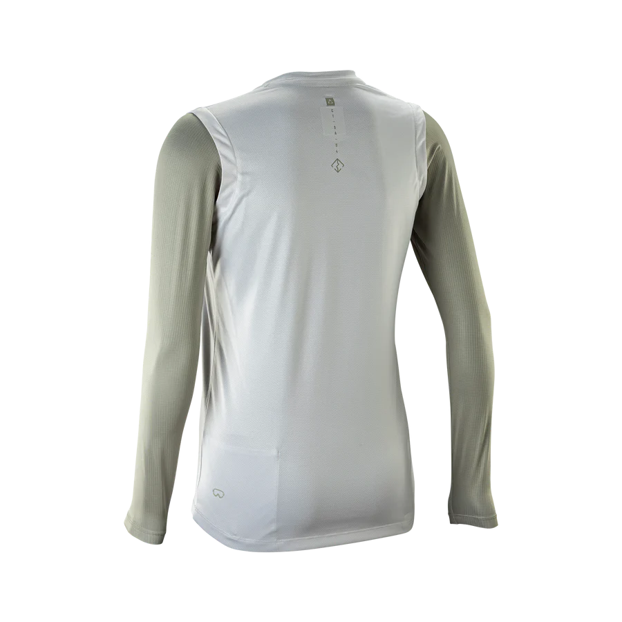 Maillot LEATT MTB Gravity 2.0 Mujer manga larga Blanco