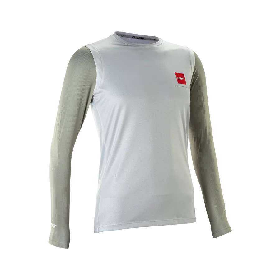 Maillot LEATT MTB Gravity 2.0 Mujer manga larga Blanco