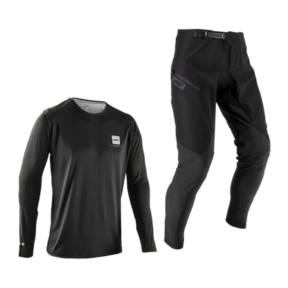 Kit Maillot + Pantalón LEATT MTB GRAVITY 1.0 Negro