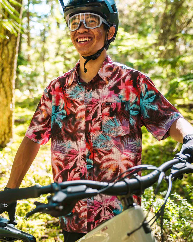 DHARCO TECH NEBULA Camisa Manga Corta Rosa