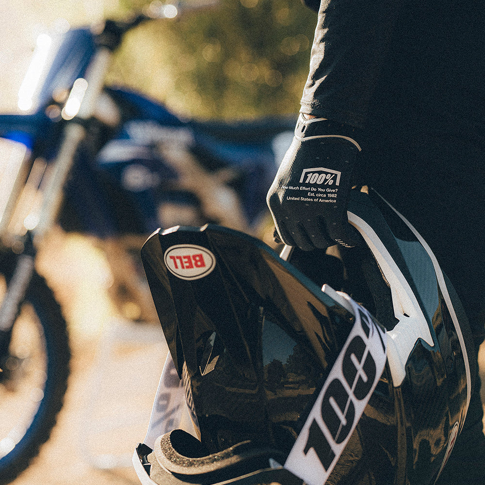Guantes 100% RIDEFIT Negros