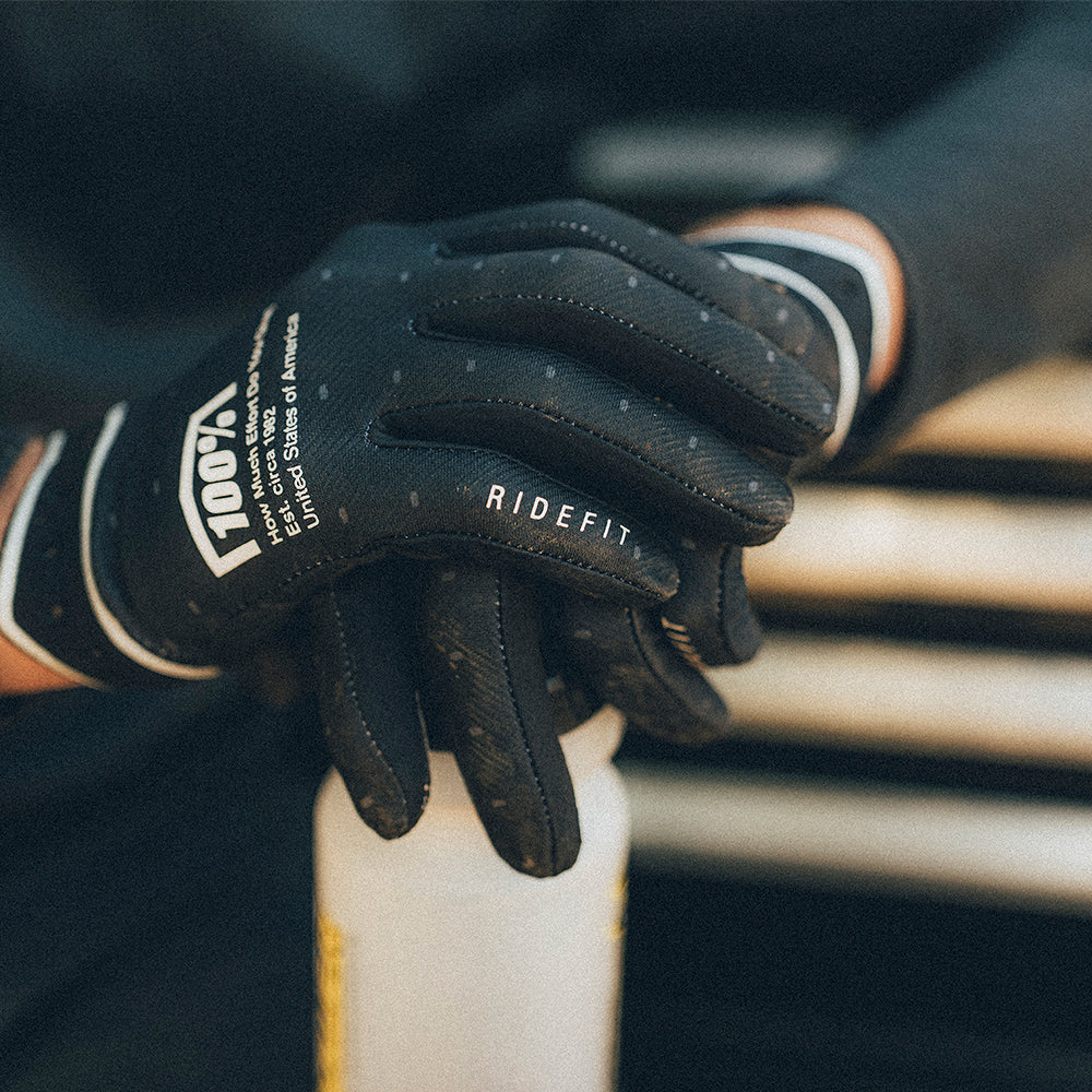Guantes 100% RIDEFIT Negros