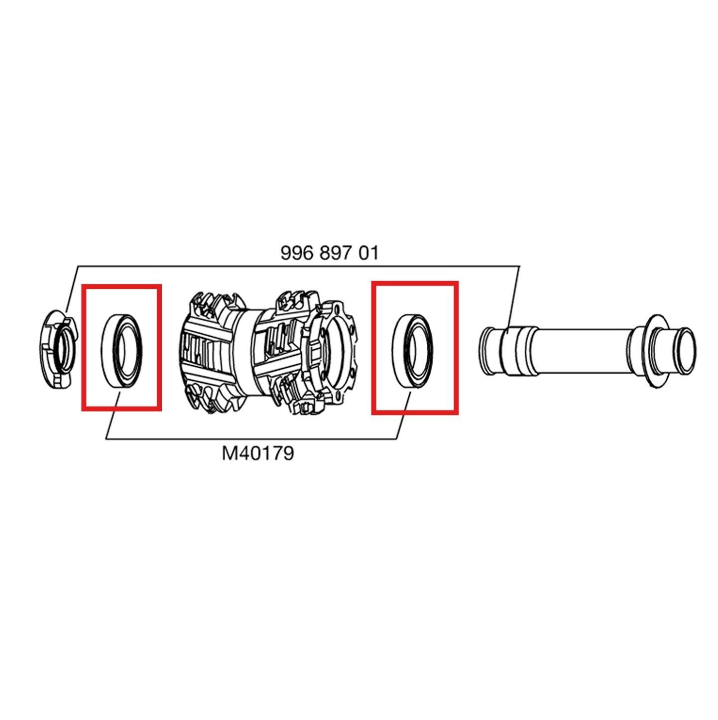 KIT RODAMIENTOS BUJE DELANTERO EJE MAVIC 20MM 25X37X7 6805