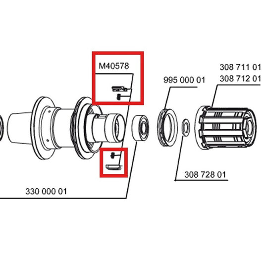 FTSL MAVIC RELEASE KEY KIT (RUEDAS CARRETERA)