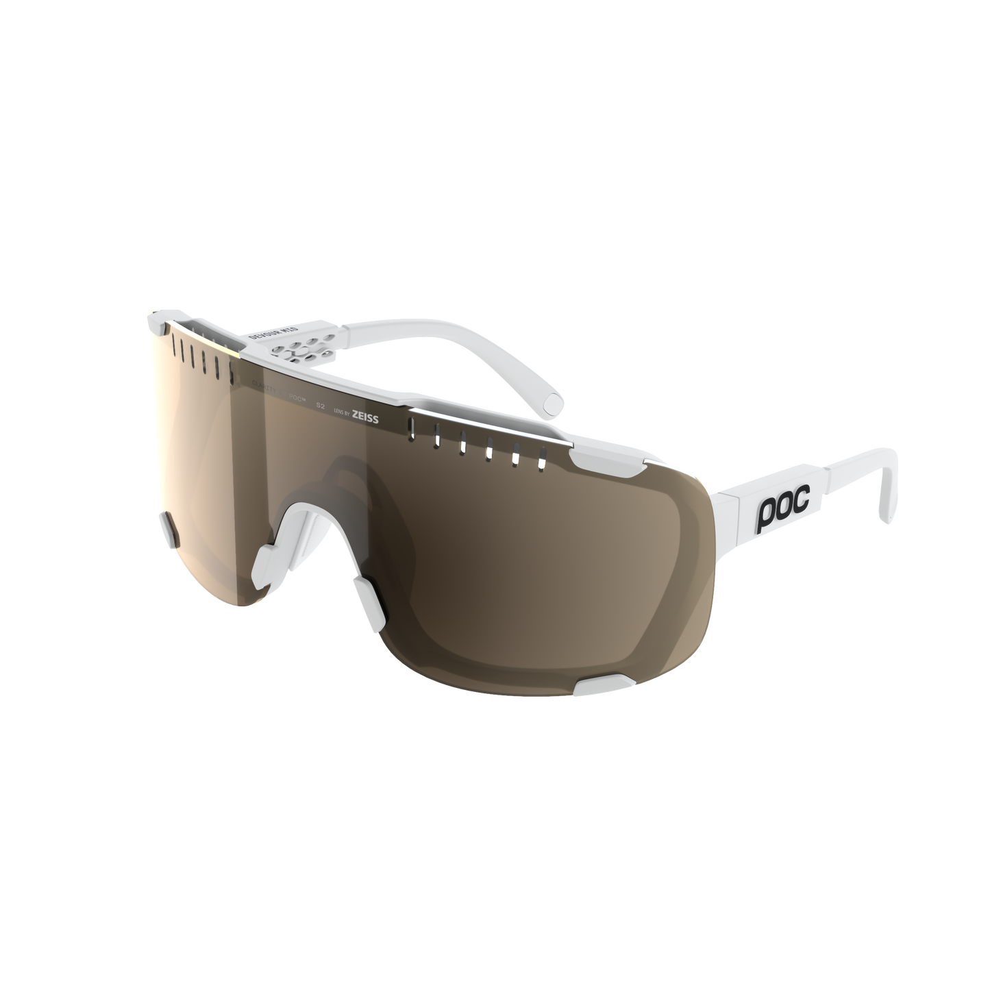 Gafas POC DEVOUR MID White Clarity Trail /Partly Sunny Silver Lens
