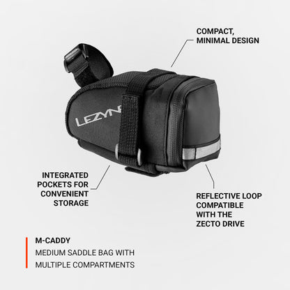 Bolsa de sillín LEZYNE Caddy negra