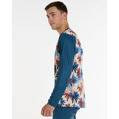 Maillot DHARCO GRAVITY VENICE BEACH Mangas Largas Azul