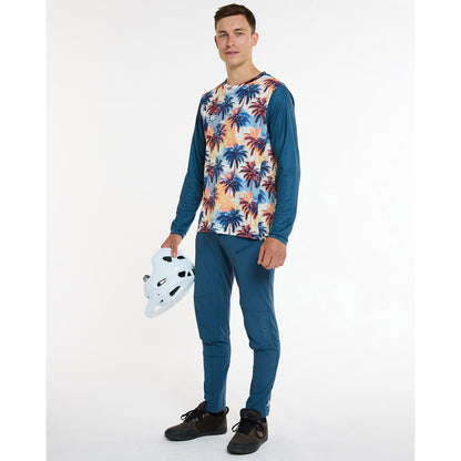 Maillot DHARCO GRAVITY VENICE BEACH Mangas Largas Azul