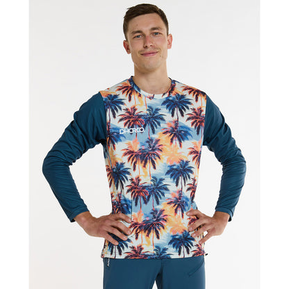 Maillot DHARCO GRAVITY VENICE BEACH Mangas Largas Azul