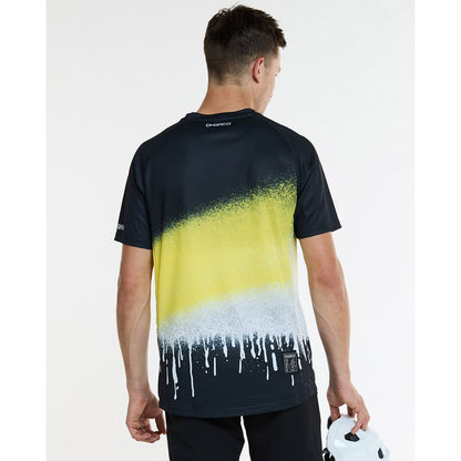Maillot DHARCO ACID RAIN Mangas Cortas Negro/Amarillo