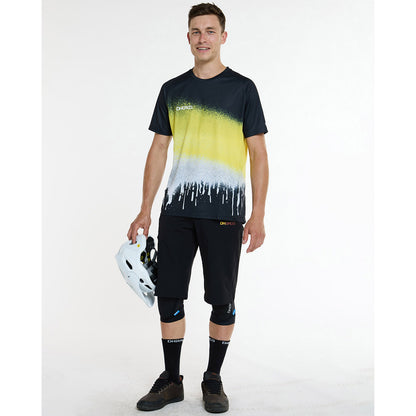Maillot DHARCO ACID RAIN Mangas Cortas Negro/Amarillo
