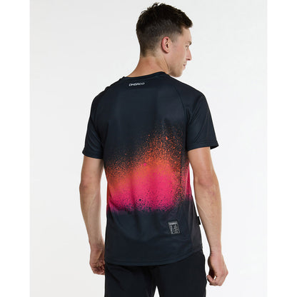 Maillot DHARCO BLACK SNAKE Manga Corta Negro/Naranja