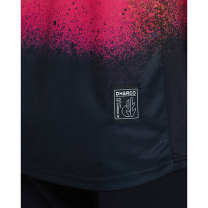 Maillot DHARCO BLACK SNAKE Manga Corta Negro/Naranja