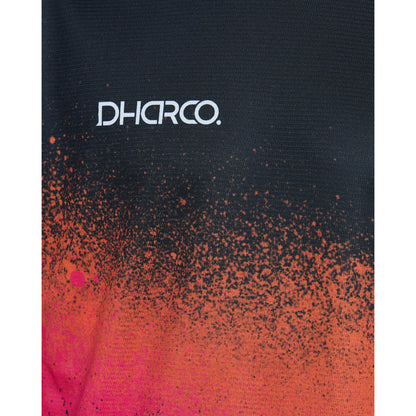 Maillot DHARCO BLACK SNAKE Manga Corta Negro/Naranja