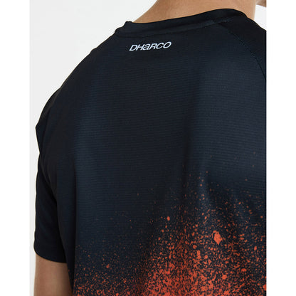 Maillot DHARCO BLACK SNAKE Manga Corta Negro/Naranja