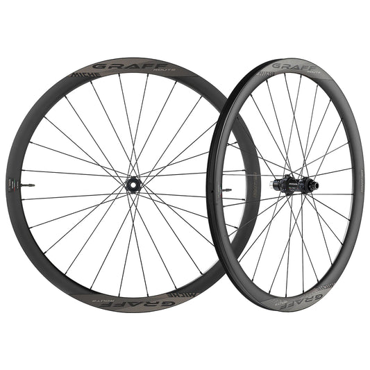 Par de ruedas MICHE GRAFF CARBONE DISC Tubeless Ready (Center Lock)