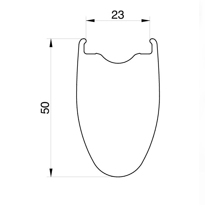 Par de ruedas MICHE KLEOS 50 Tubeless Ready (Center Lock)