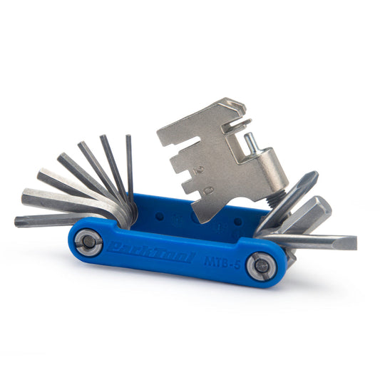 Minimultiherramienta plegable de reparación Park Tool MTB-5 abierta
