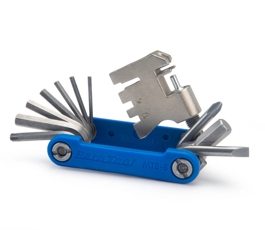 Multiherramienta Park Tool MTB-5 completamente desplegada