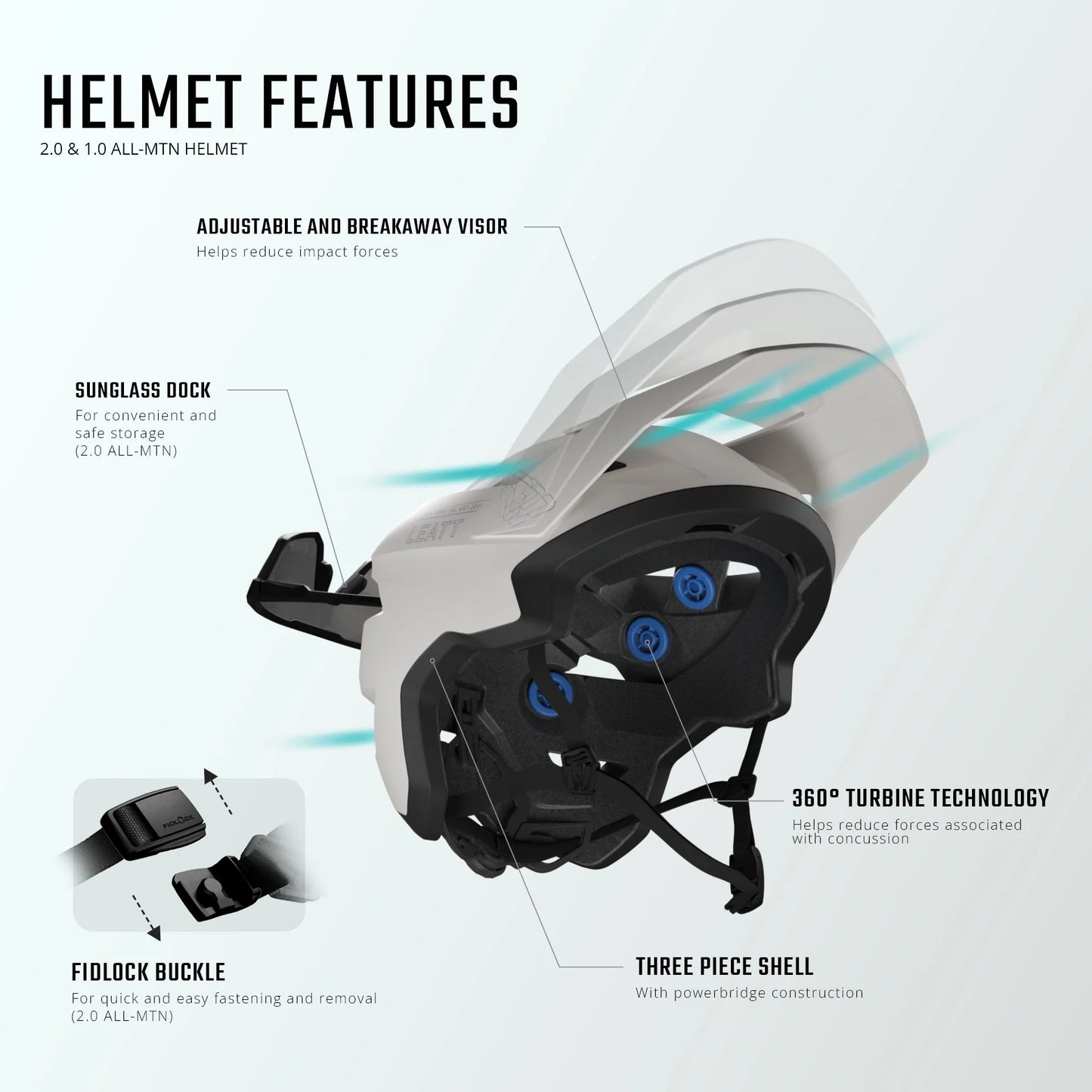 Casco LEATT MTB ALL-MOUNTAIN 1.0 Gris