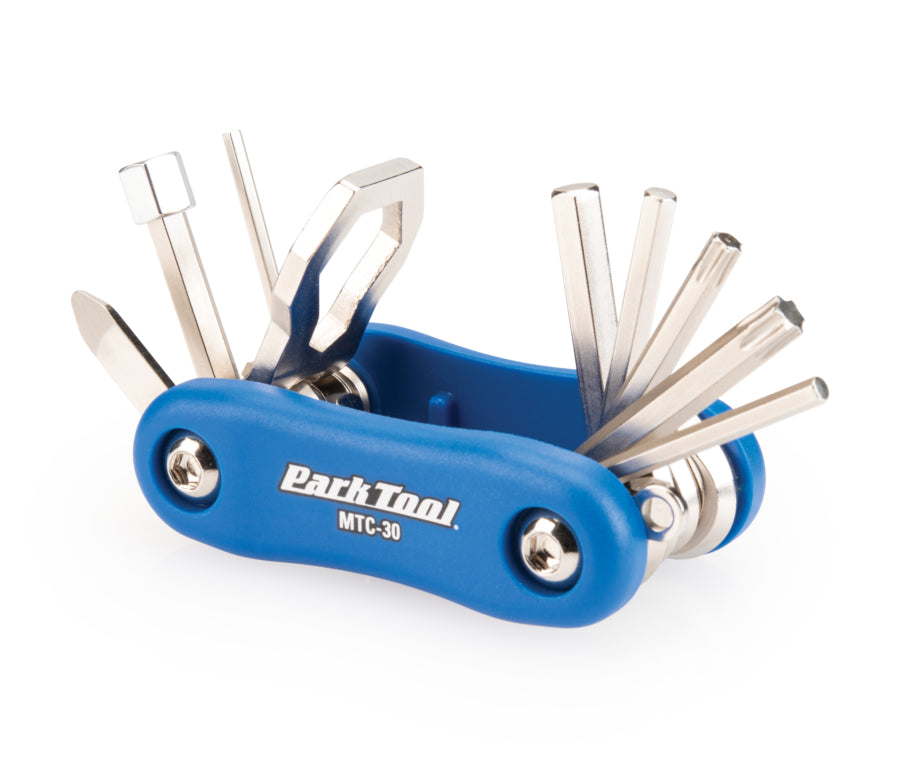 Park Tool MTC-30 desplegado mostrando todas las herramientas