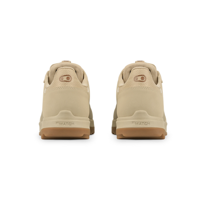 Zapatillas de MTB CRANKBROTHERS MALLET TRAIL SPEED LACE CLIP arena/marrón/goma — vista trasera