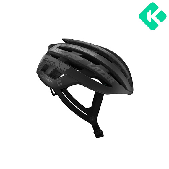Casco de carretera LAZER Z1 KINECTICORE UYH blanco y negro + LED