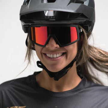 Gafas LEATT MADVIZ ONE Negro/Blanco Lente Iriz Rojo